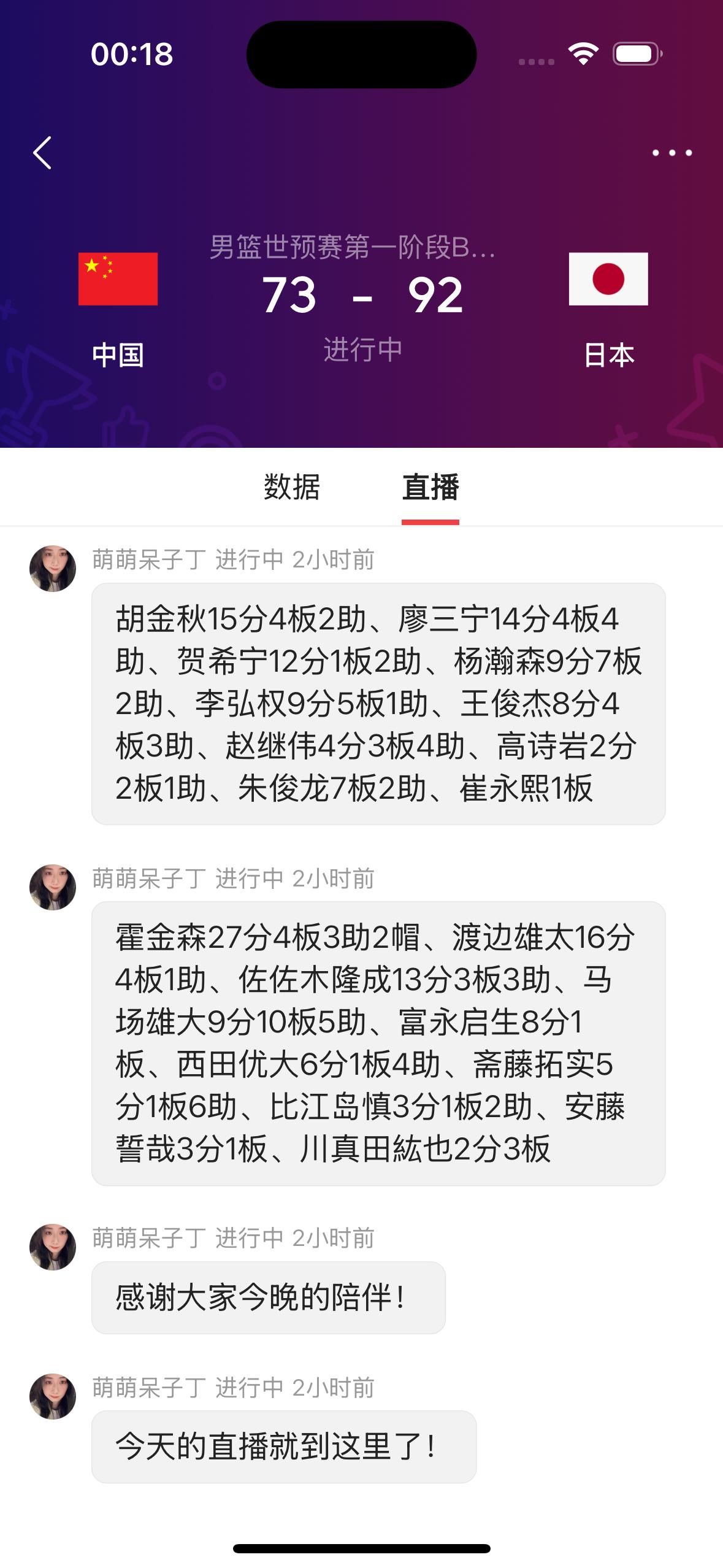 中国男篮的贺希宁昨天晚上的比赛打得好吗？

        中国男篮昨天晚上在自