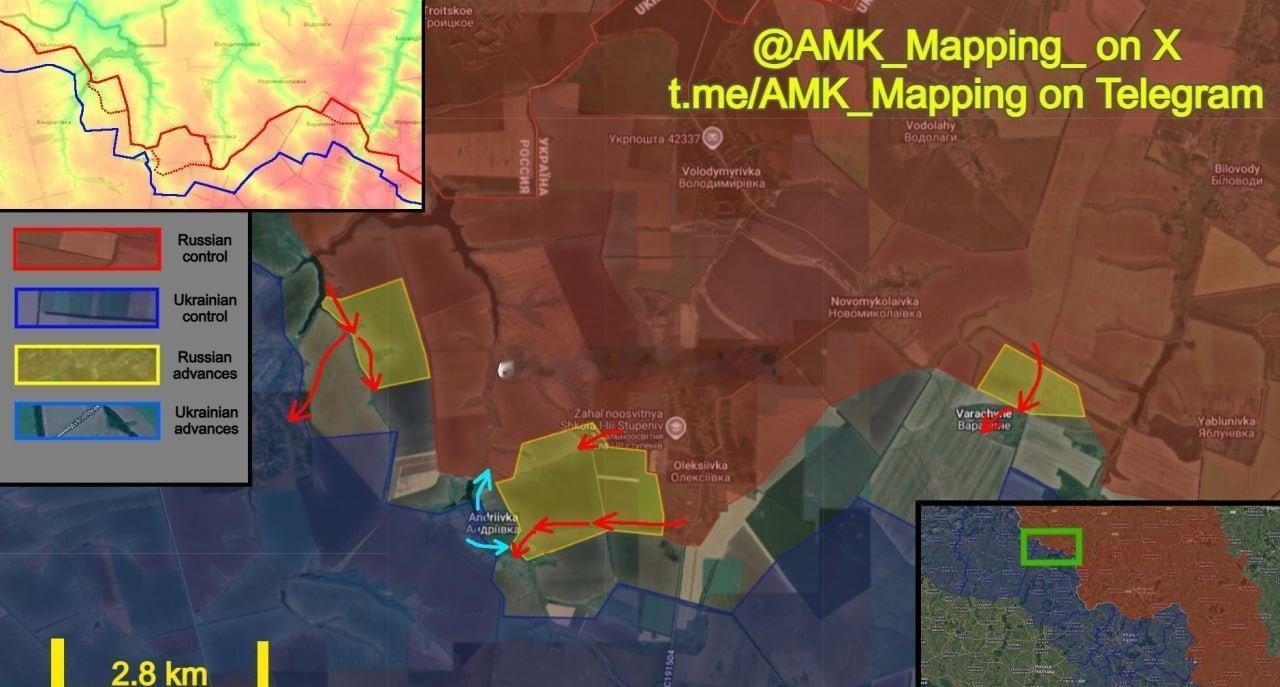 在苏梅州霍京方向，俄军继续其加强的进攻行动，旨在重新控制苏梅州的关键地区。

在