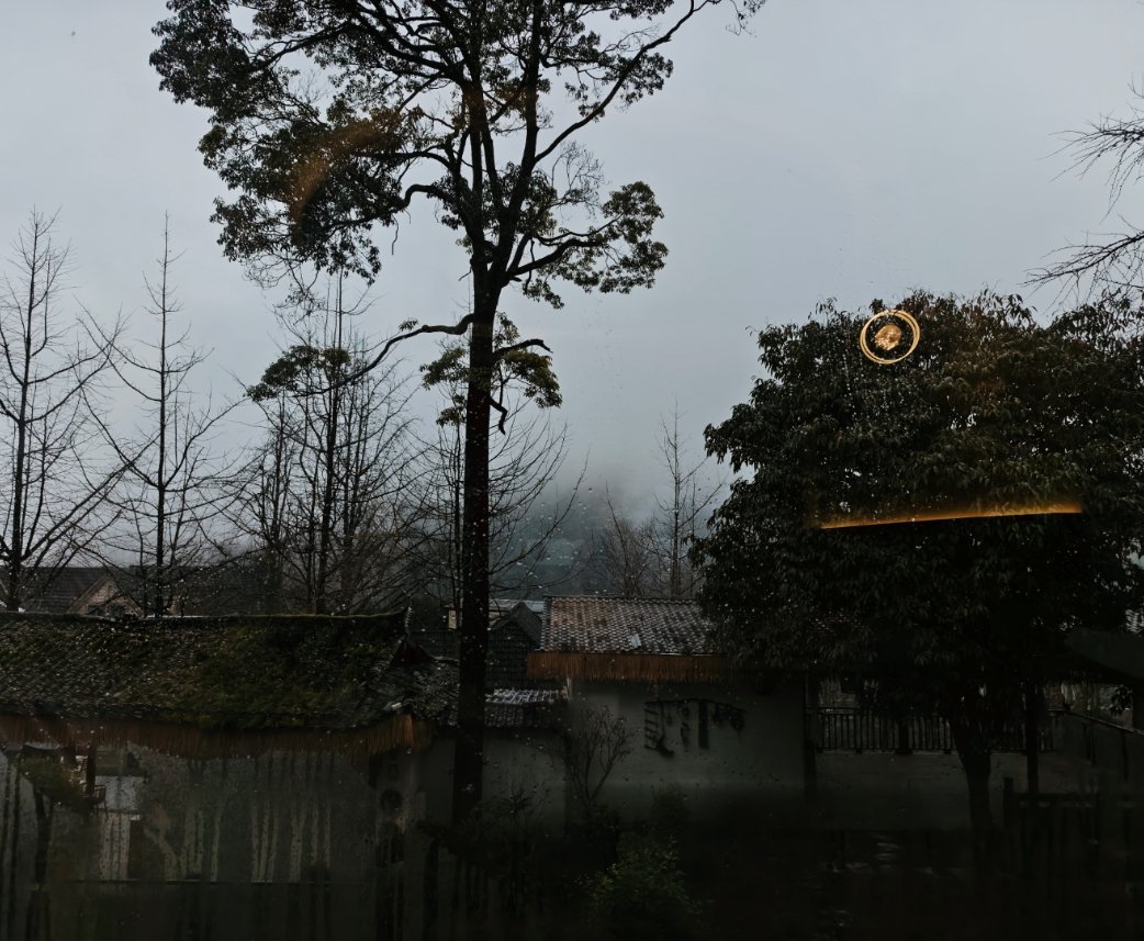 青城山的名宿风景还挺好，早上打开窗户能看到这样的景色真好啊。588一晚，贵吗？ 