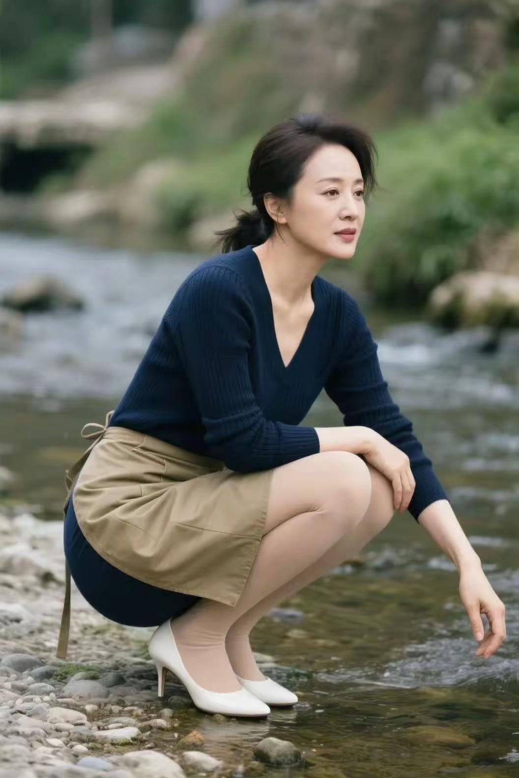 白云无意随风去，
落花偏逐流水哀。