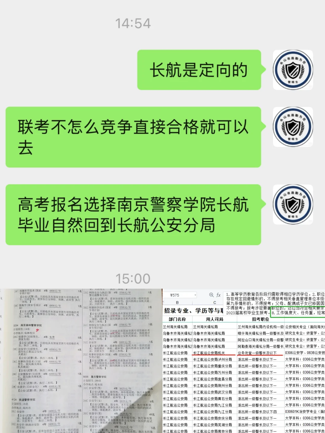 警校面向长江航运方向的专业可以考研吗？考