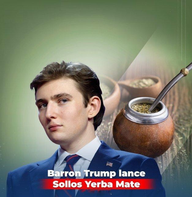 美国🇺🇸总统唐纳德·特朗普的小儿子、19岁的巴伦凭借马黛品牌进军商界。Sol