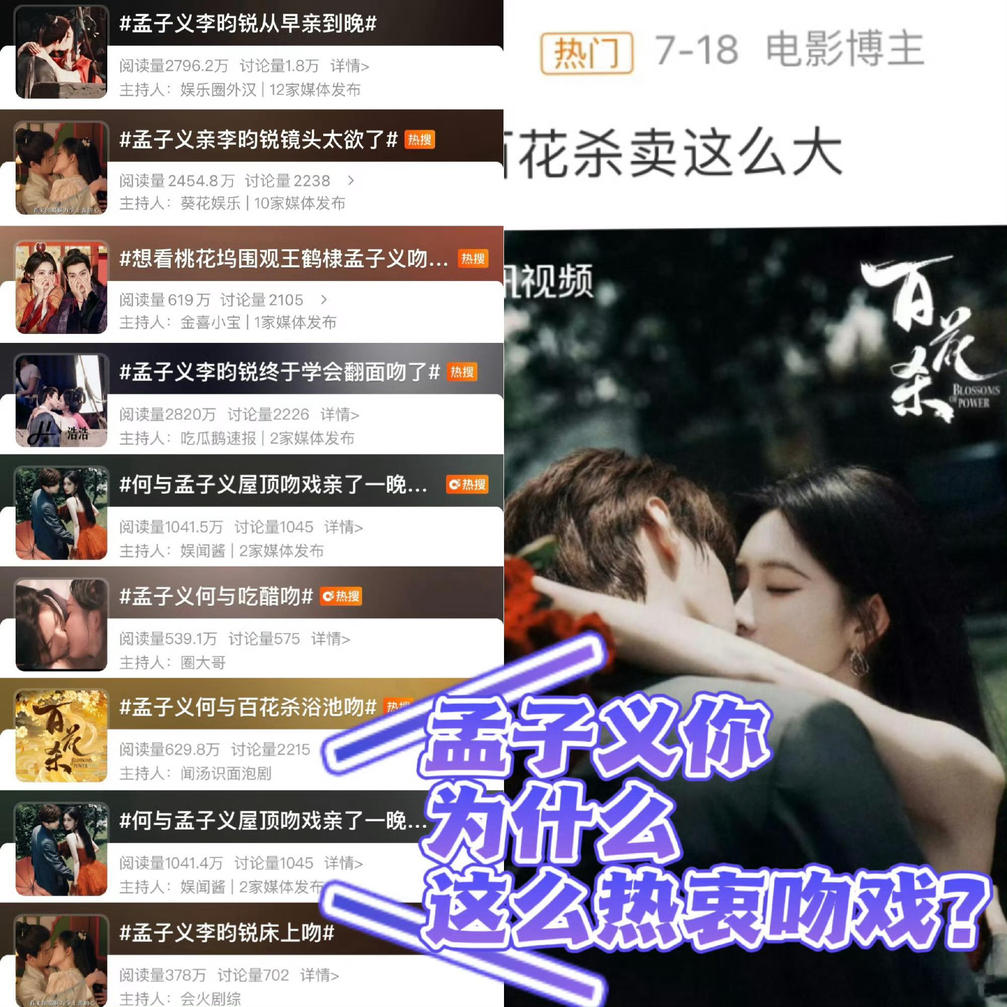 王鹤棣孟子义新剧尺度孟姐是爽了孟子义