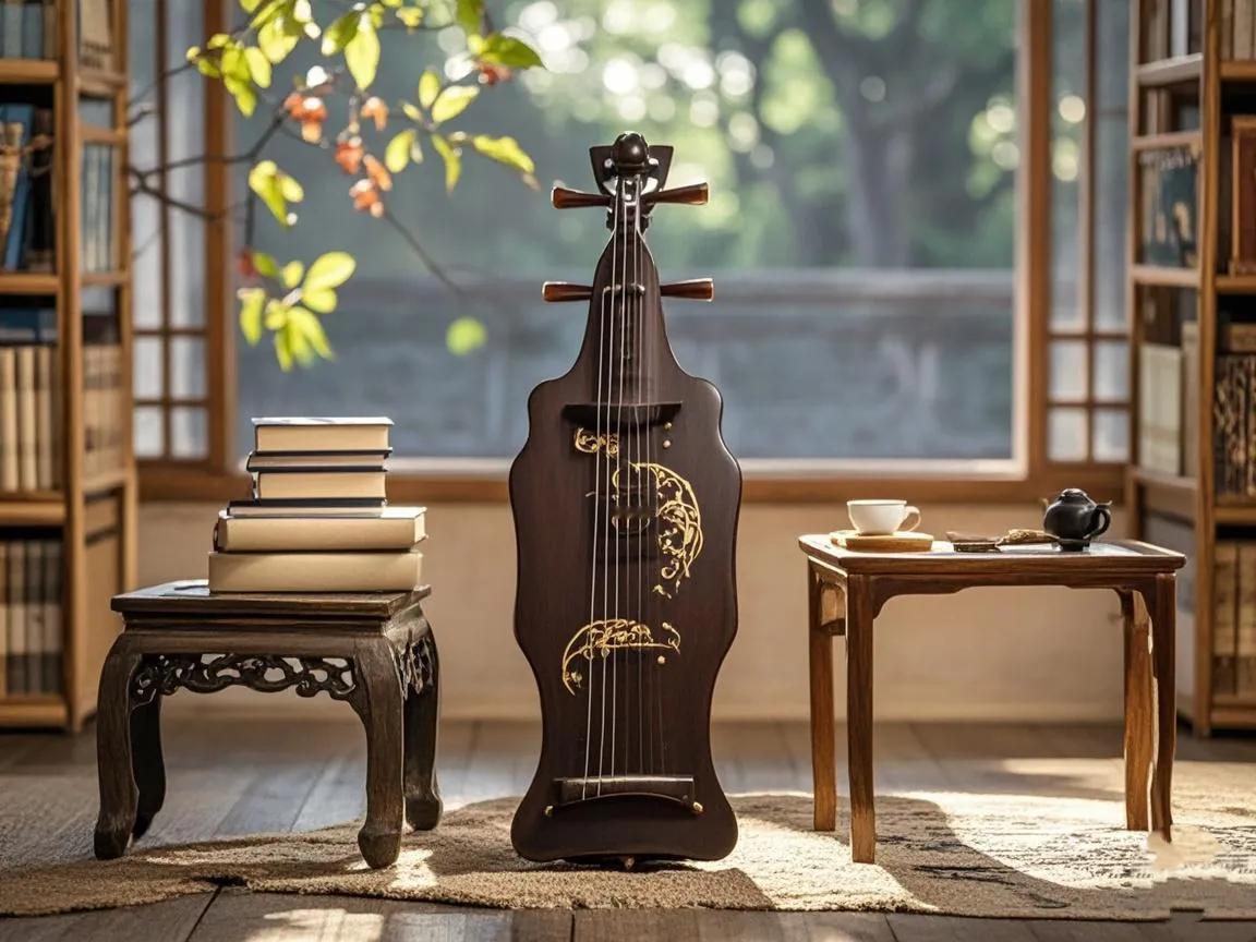 上联：清茶一杯谈天下
下联：素琴几曲话人生。