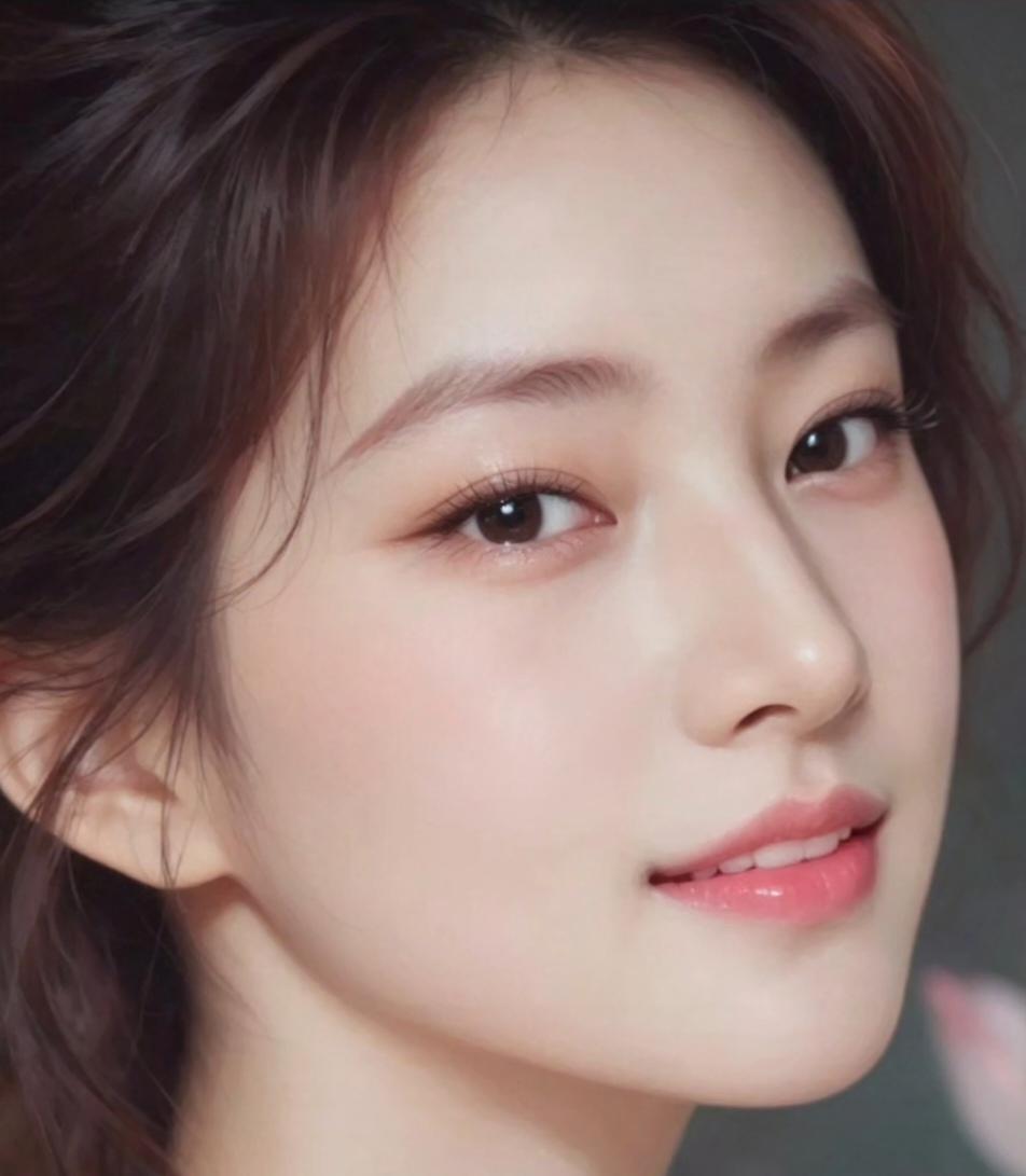 温柔甜美的少女，散发着自然的光彩