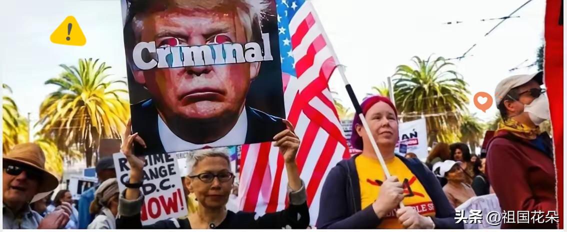 现实打脸来了，
美国50州全乱套，
900多万人上街，这次抗议要创历史了！
​美