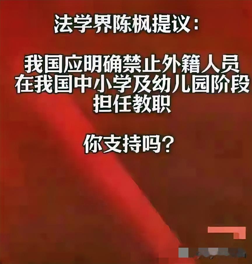 “法学专家”陈枫的一个提议，直接撕开了国际化教育的遮羞布！
​他主张通过立法，东