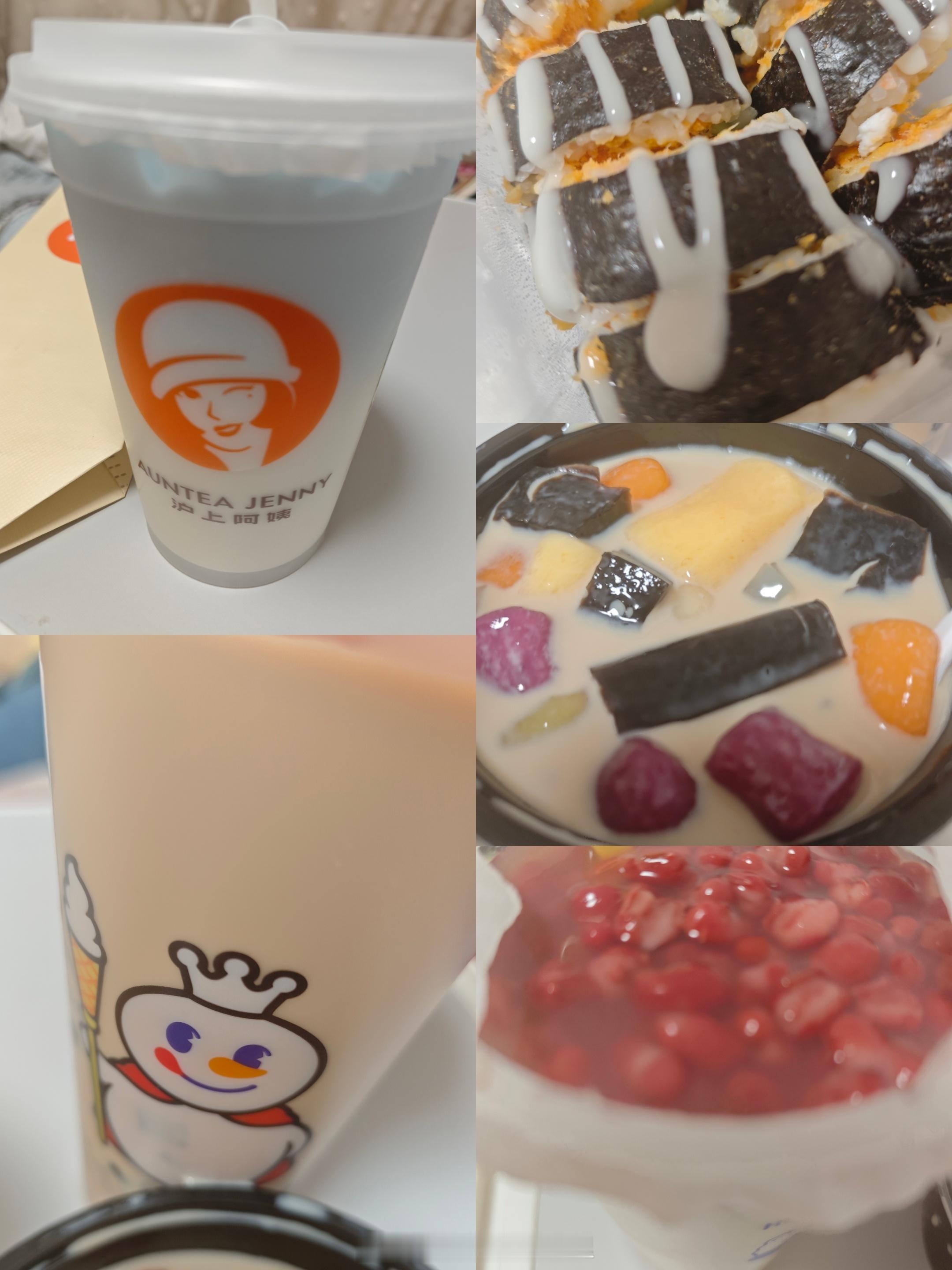 立秋的仪式感立秋喝了秋天的第一杯奶茶，还吃了寿司、芋圆烧仙草、红豆双皮奶…… 