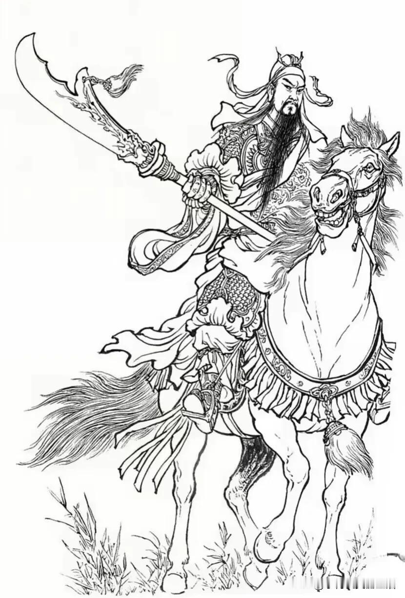 历史人物白描图