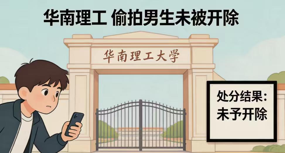 偷拍半小时，仅仅“留校察看”：华南理工的处分，到底轻不轻？
5月9日，华南理工大