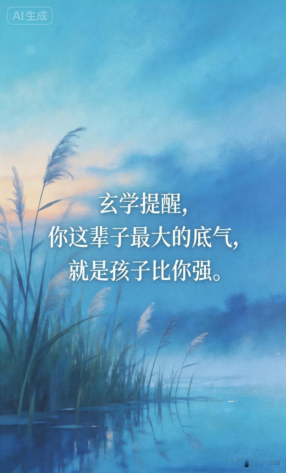 玄学提醒，你这辈子最大的底气，就是孩子比你强。

《战国策》有言：“父母之爱子，