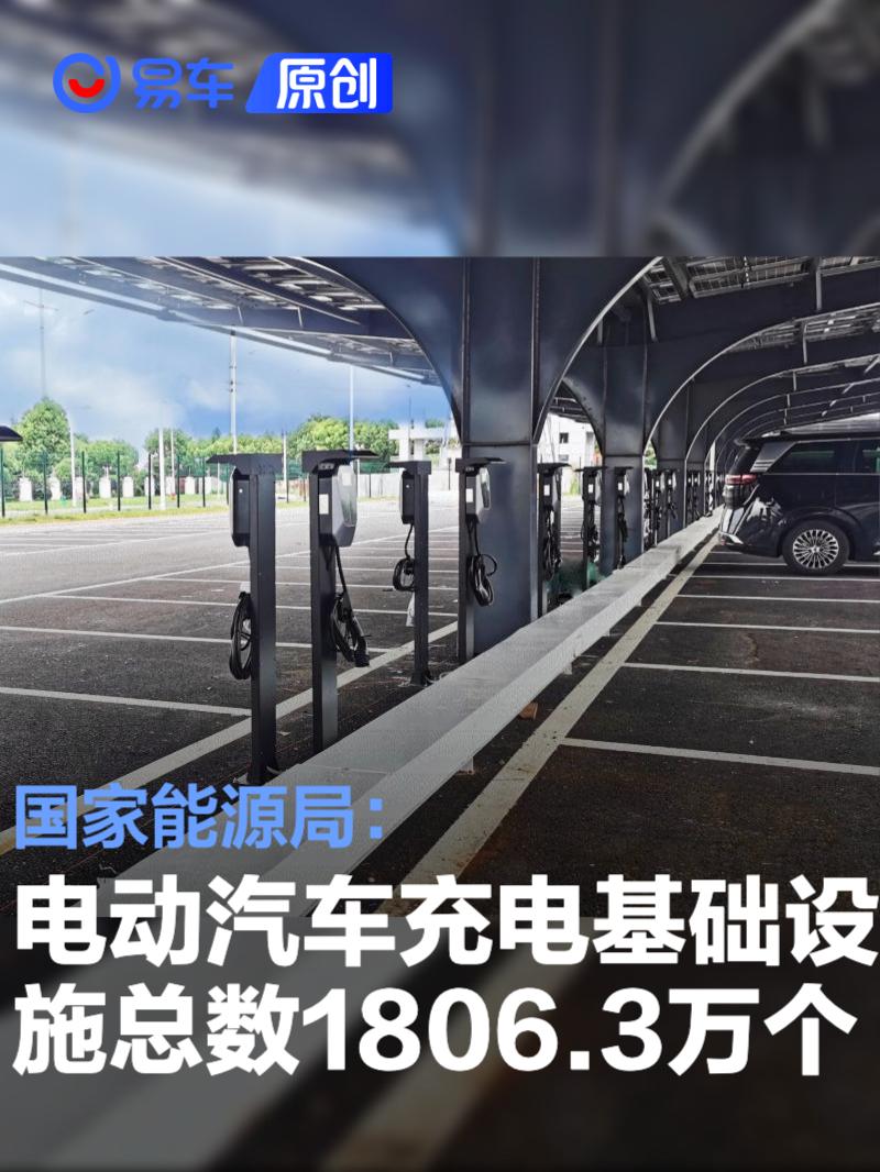国家能源局：截至9月底电动汽车充电基础设施达1806.3万个