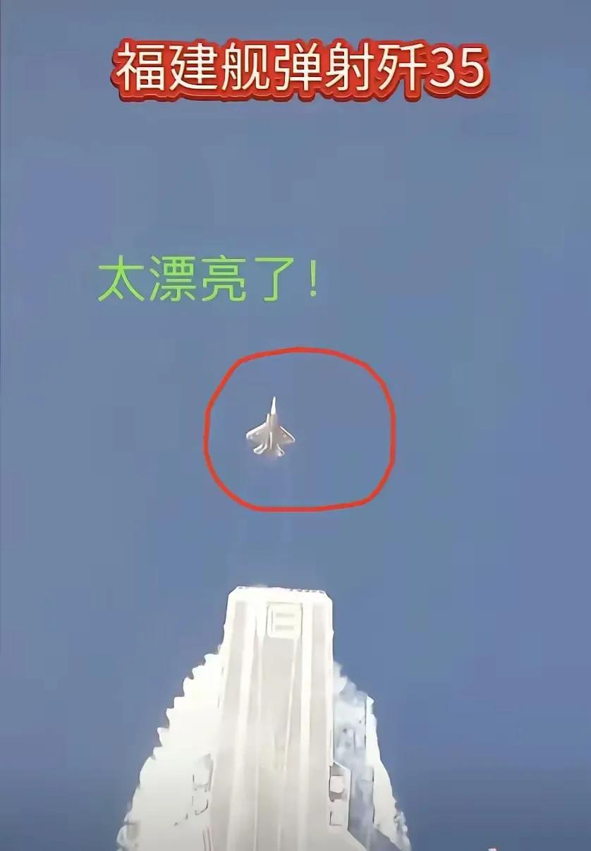 真假图辨别。卫星视角拍摄，真假带来的结果。先说假结果，说明歼35还没有在003上