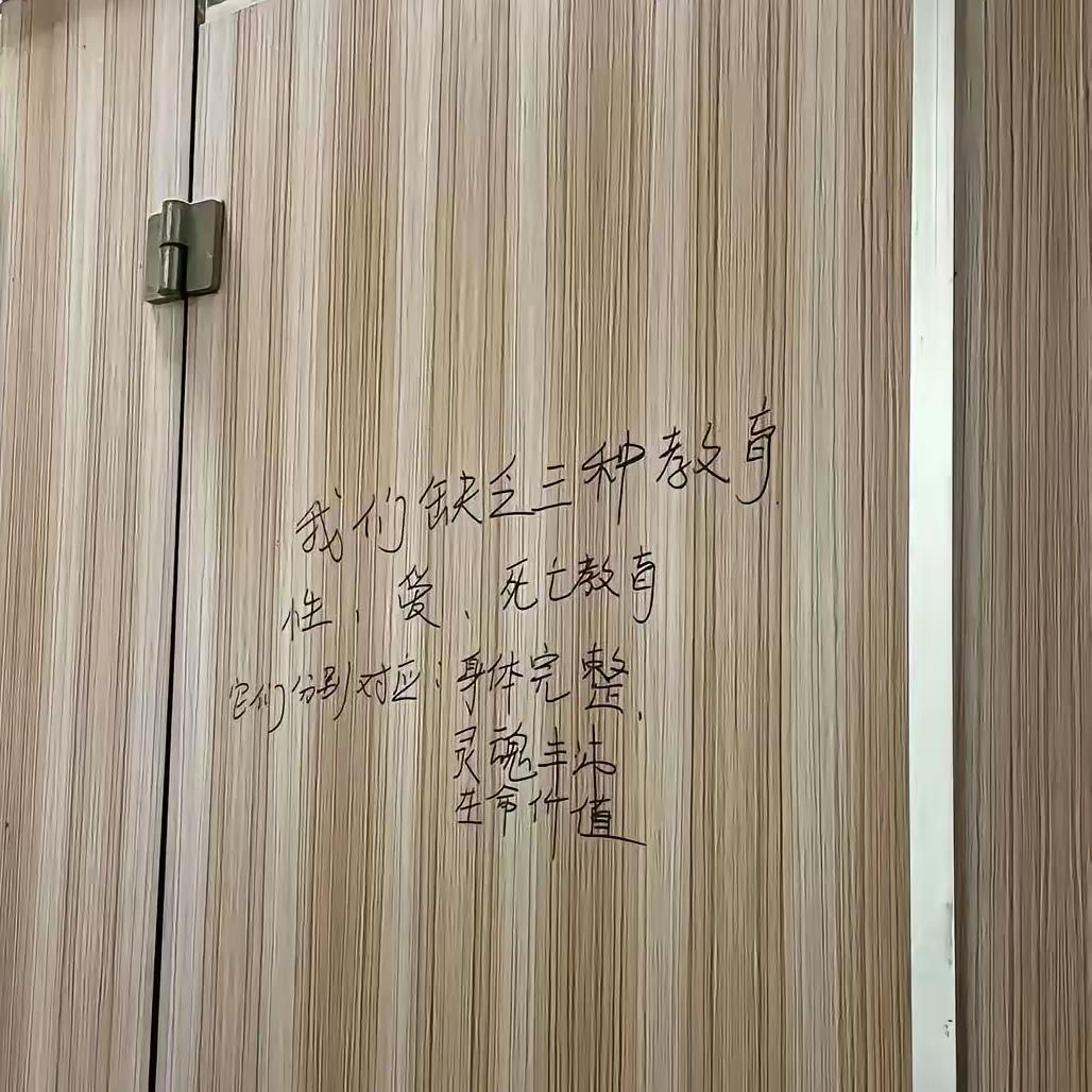 我们缺乏三种教育：
性（教育），爱（教育），死亡（教育）。

它们分别对应：
身