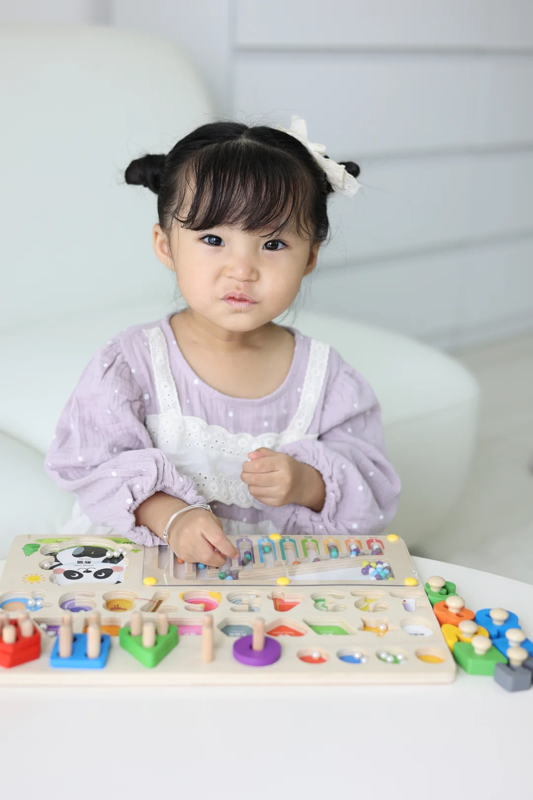 宝贝对蒙氏真的超感兴趣🥰