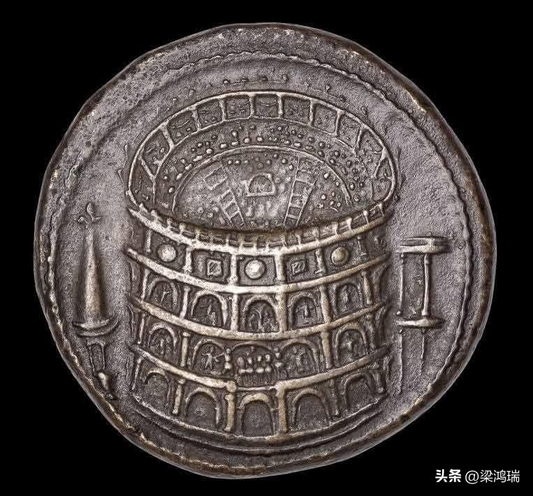 这是一枚极其罕见且具有重要历史意义的古罗马青铜塞斯特提（Sestertius）硬