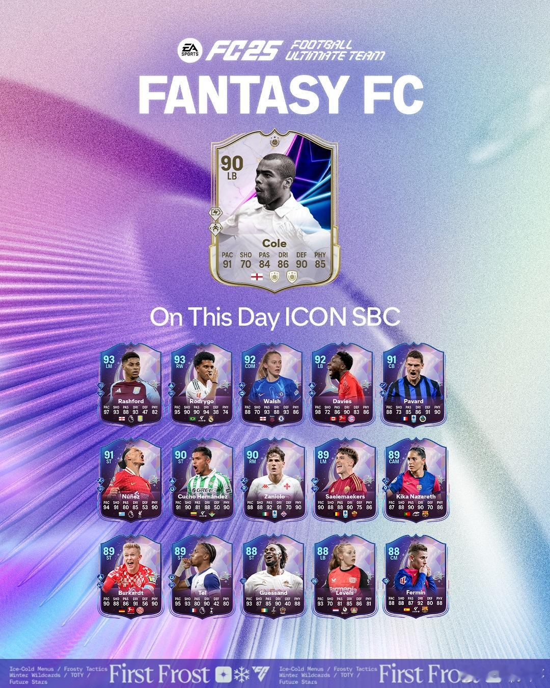 那年今日传奇 阿什利科尔的SBC已上线。缺LB的朋友可以考虑入手了。 