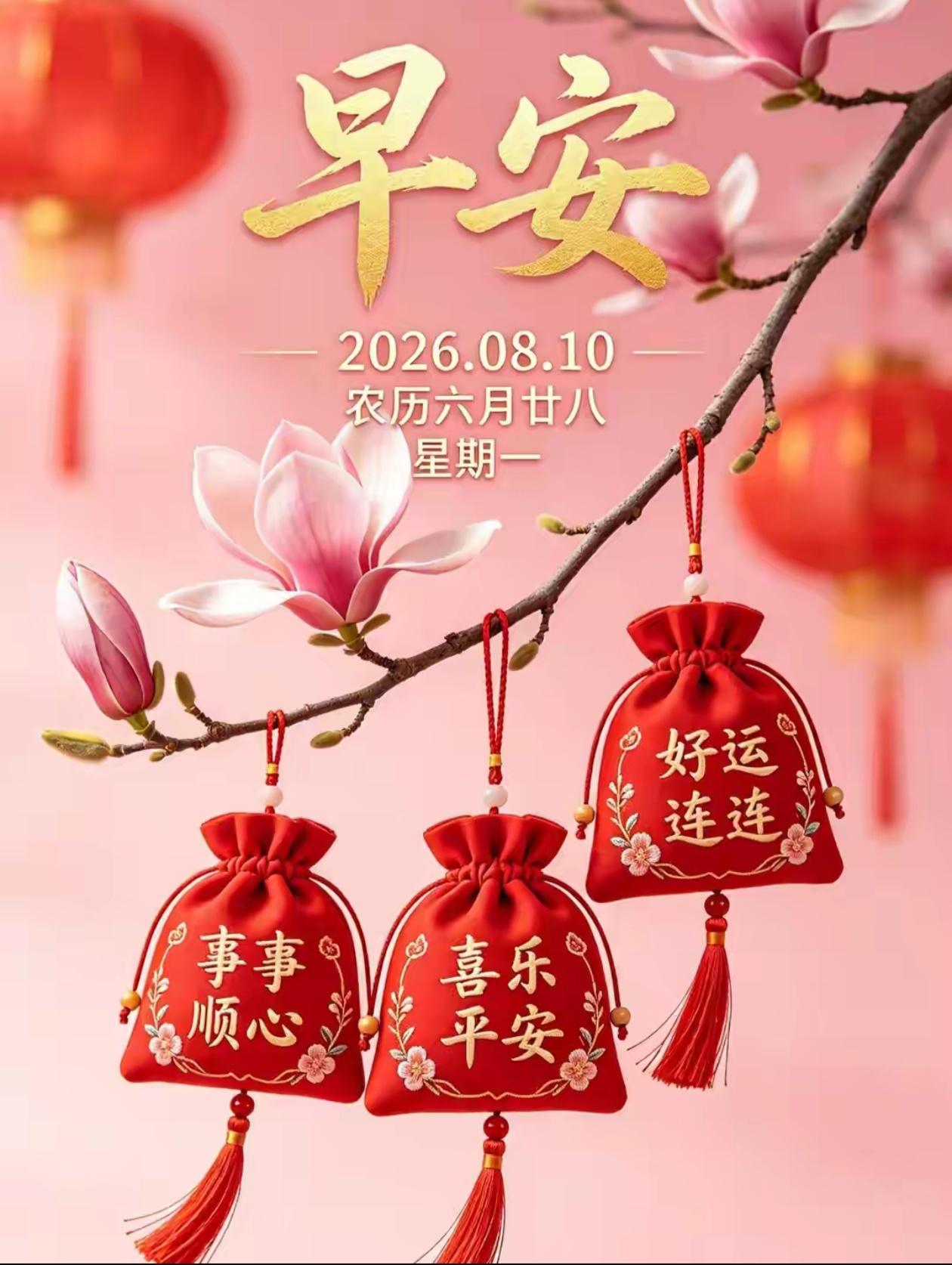 [福]2026./8月10日，心宽容万象，秋光暖人间[福]

[微风][太阳]拂