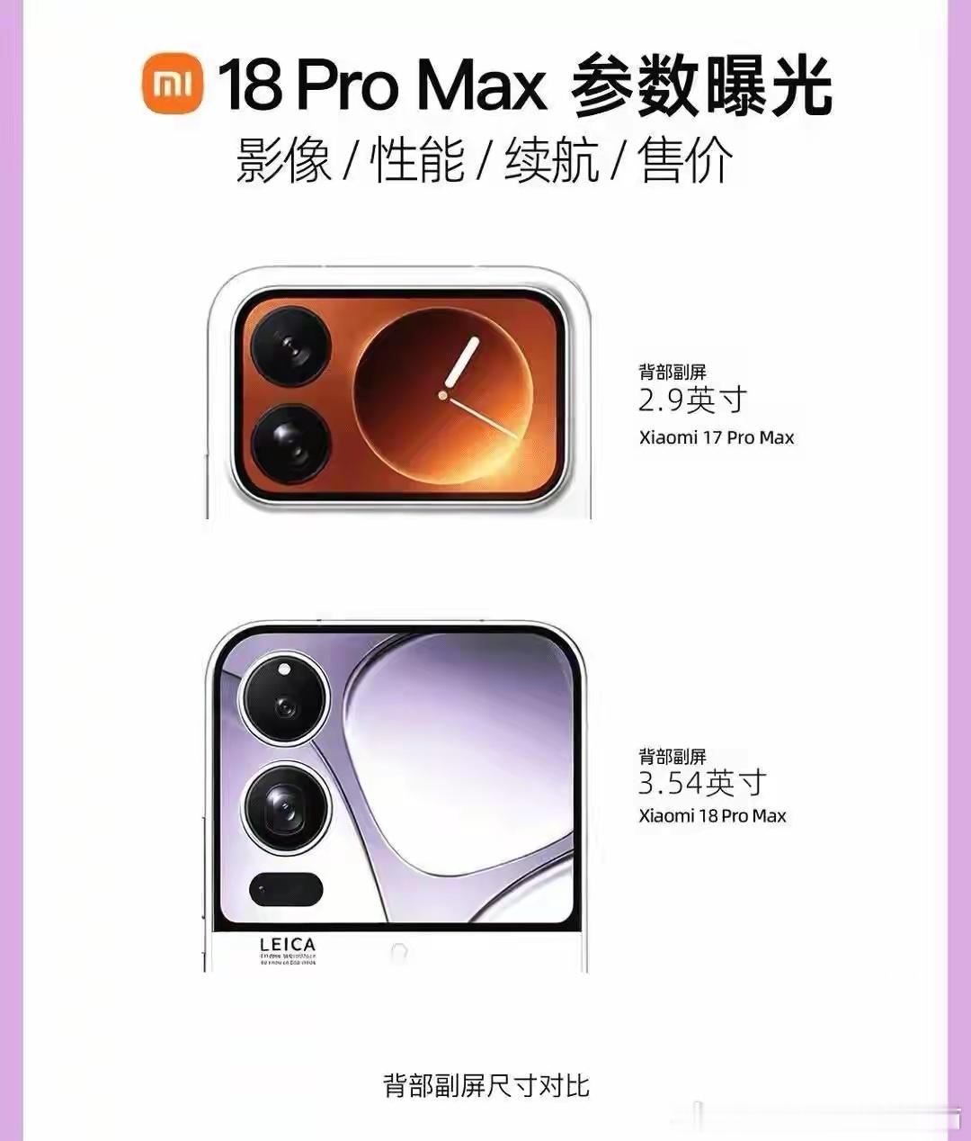 小米18 Pro Max曝光：2nm芯片配8500mAh，顶配或破万 