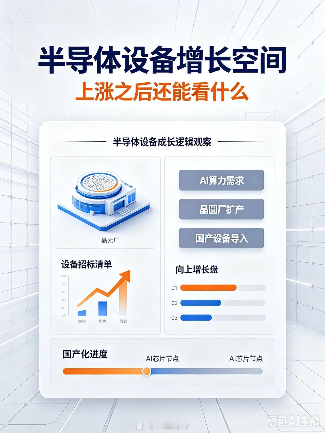 半导体设备还有多大增长空间？把逻辑讲明白半导体设备作为芯片制造的核心环节，近期板