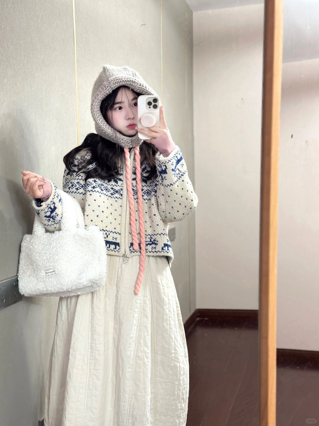 浪漫冬天❄️雪花毛衣我也穿上了！