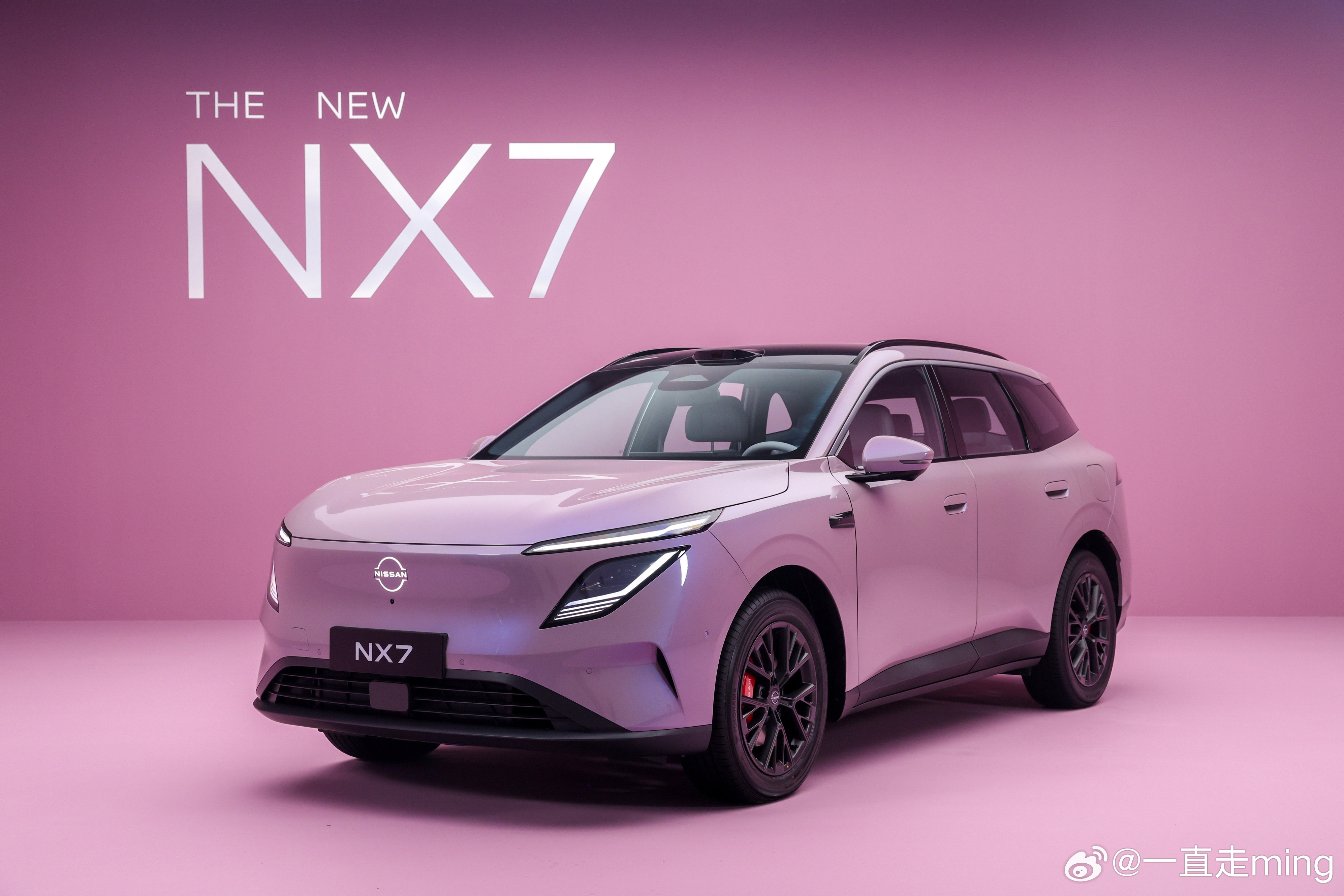 东风日产 NX7 亮相就引发广泛关注，尤其是新车的这两个颜色——一个是"会变色的