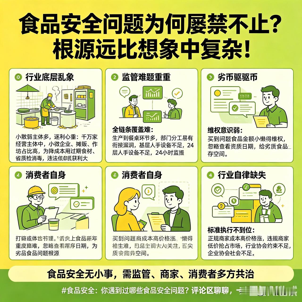 食品安全问题为何屡禁不止？根源远比想象中复杂！

民以食为天，食以安为先。可不管