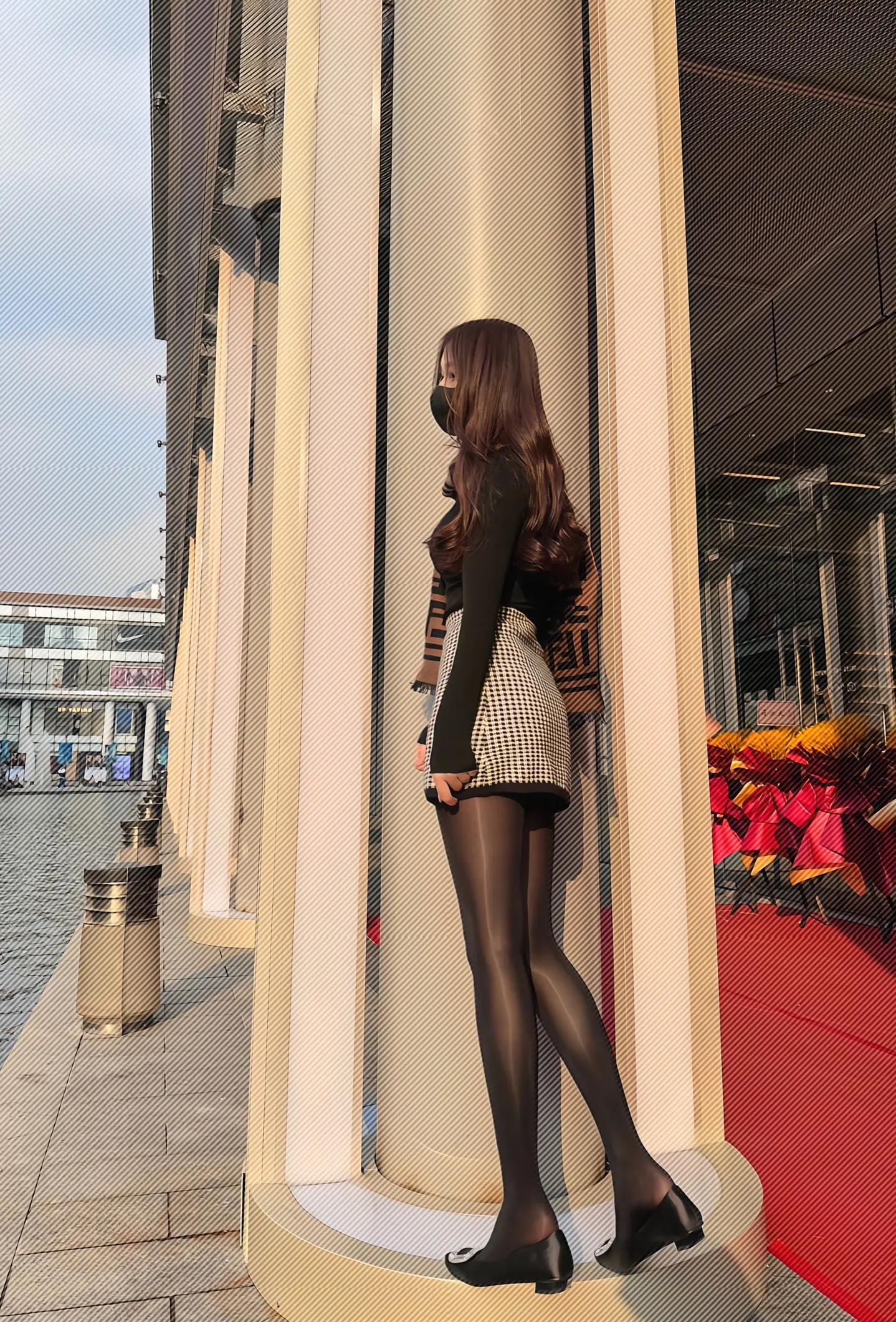 这腿是真的直