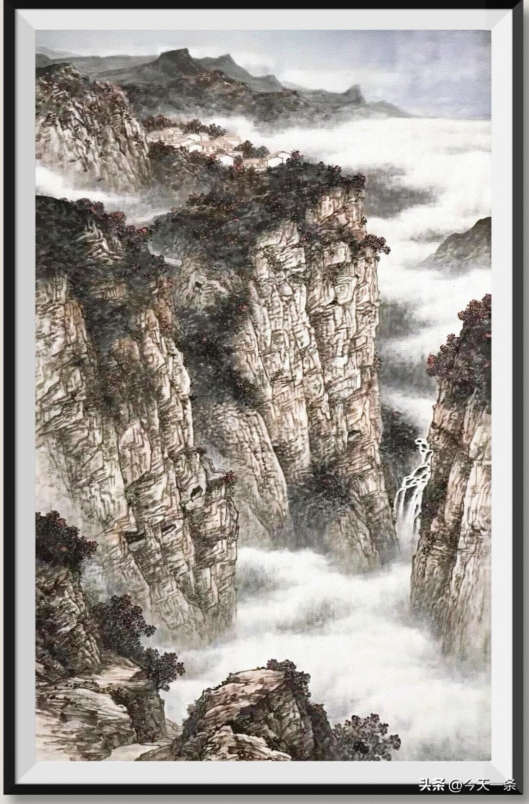 无须踏遍青山去
半幅丹青纳满帘
[大笑]
水墨画新作 中国画山风景 国画风光 蓝