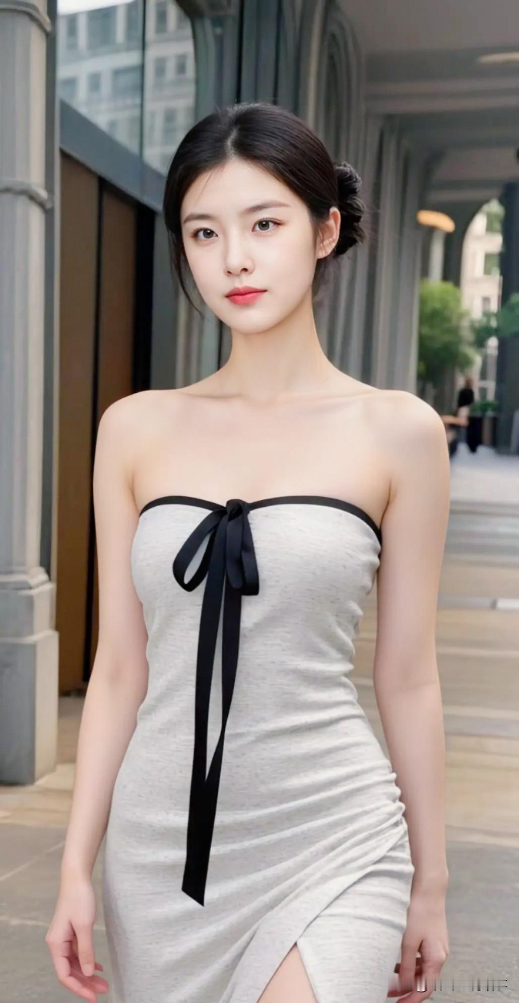 张京盘发很美