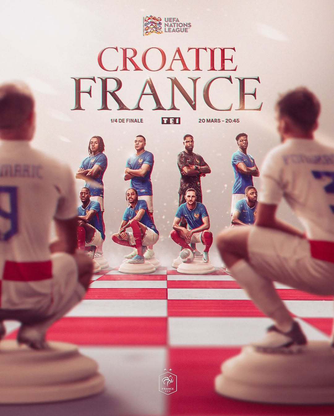 姆巴佩[超话]  女王的棋局♟️🇫🇷🇭🇷北京时间3月21日🕒03:45
