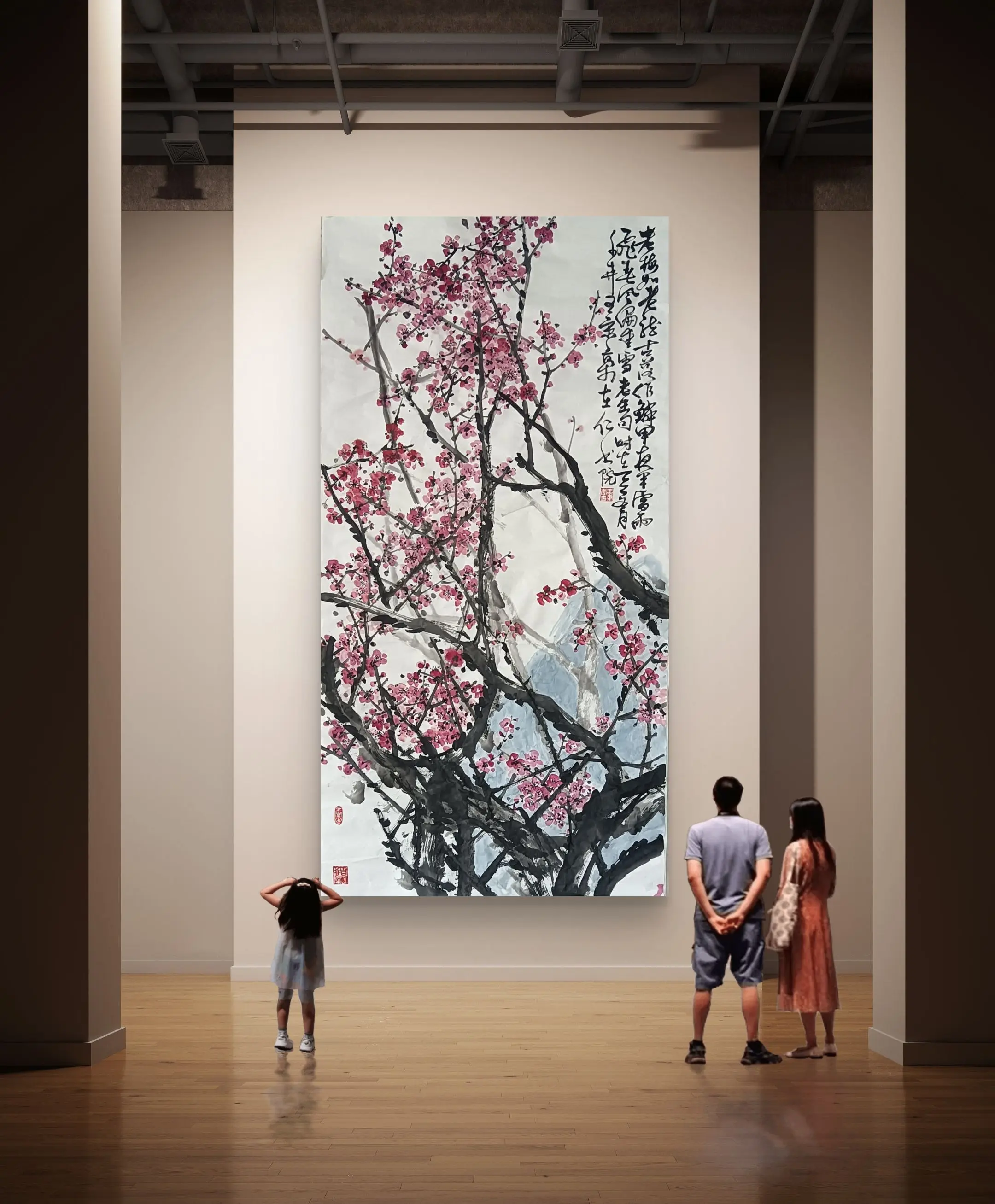 金金奶奶画梅花😁。冰雪林中著此身，不同桃李混芳尘。忽然一夜清香发，散...