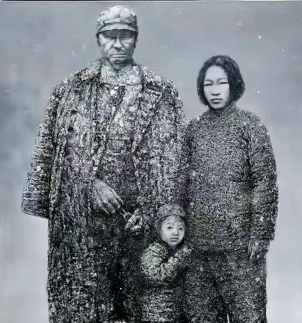 1937年初，日本兵将一家三口押到了刑场上。当父亲被他们砍断脖子后，5岁的小男孩