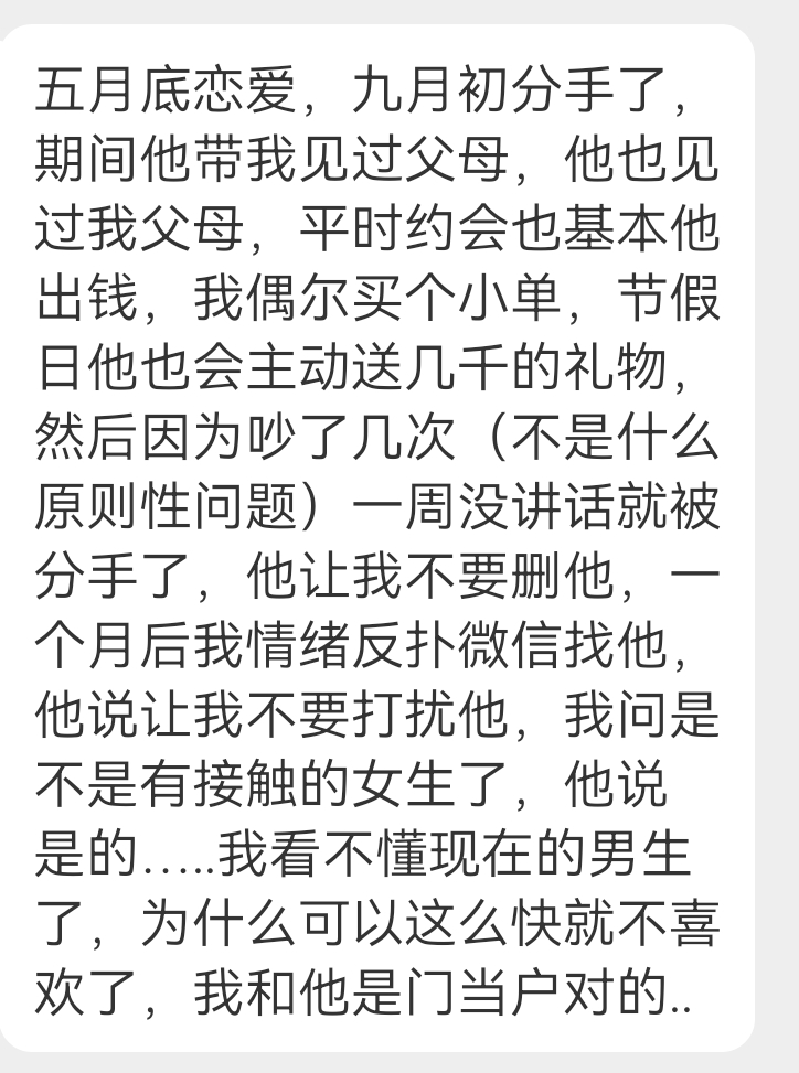 投稿 好烦 被分手了 ​​​