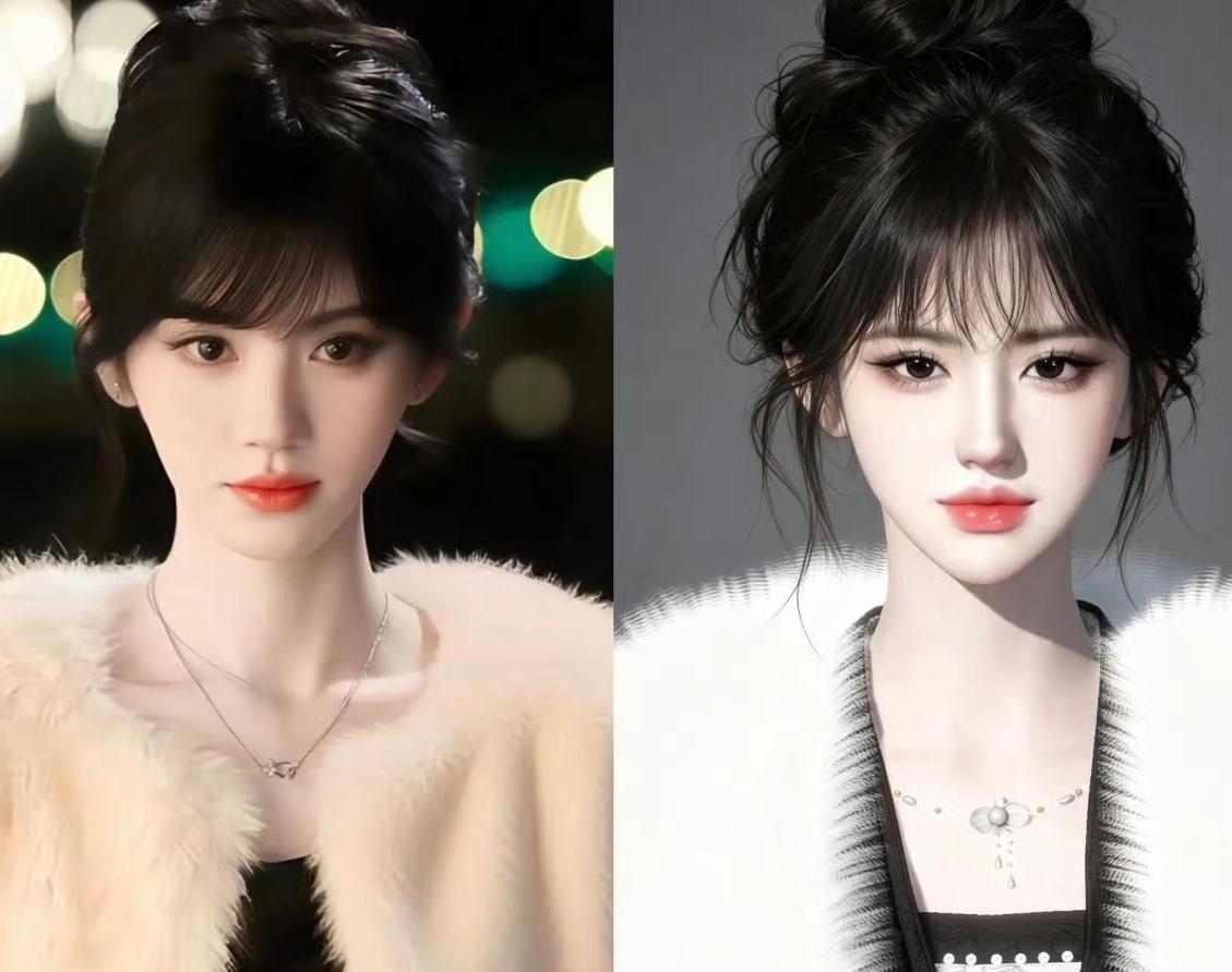 鞠婧祎确实也算是建模脸了，不管她以前长啥样，至少现在你得承认她确实是美的，我对鞠