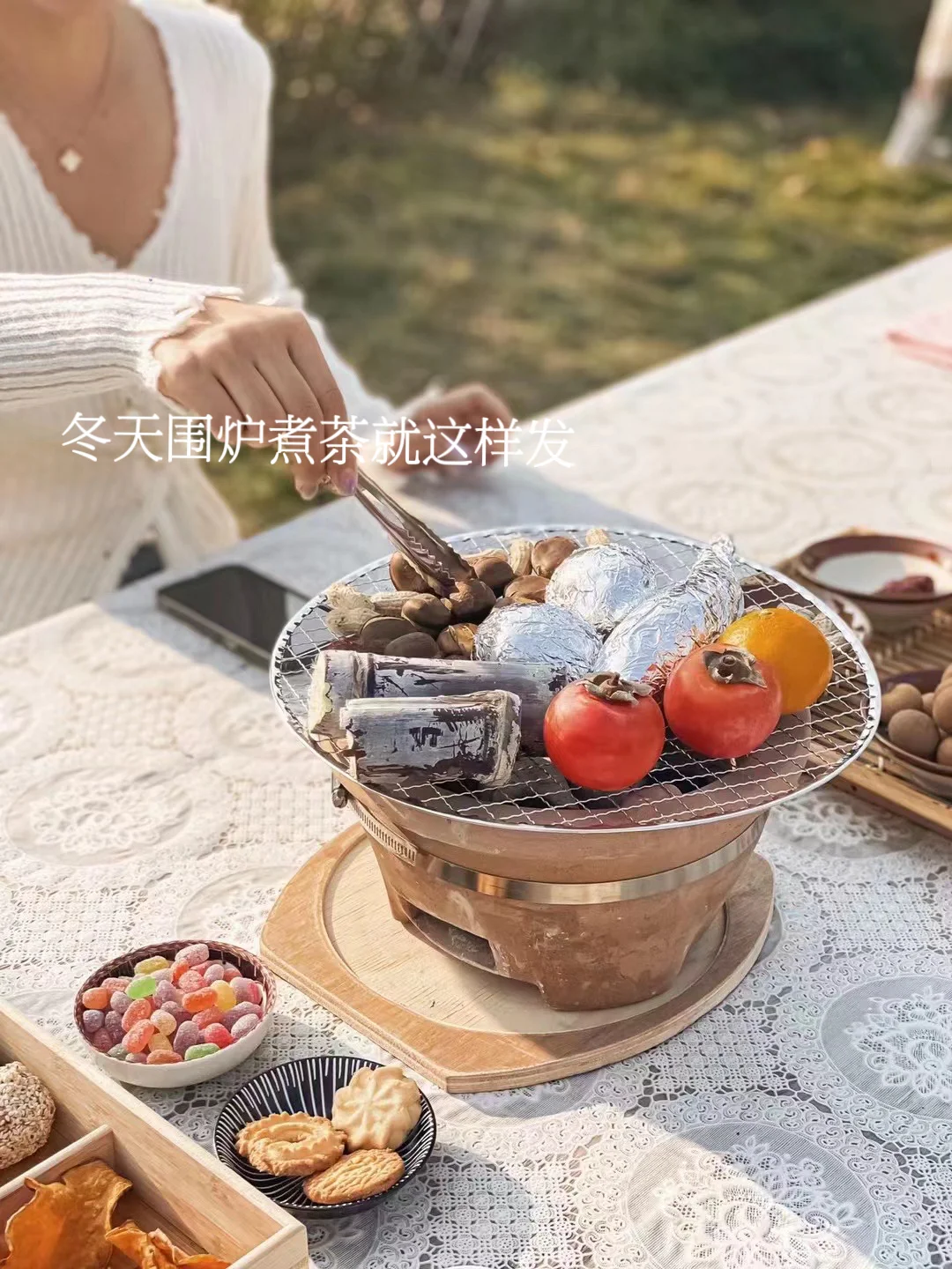 冬日围炉煮茶文案🍵🍂