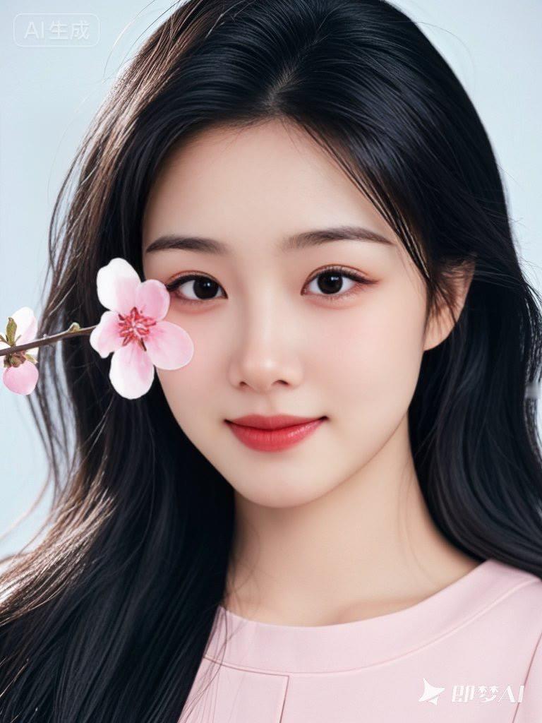 这姑娘真好看，花枝招展的。