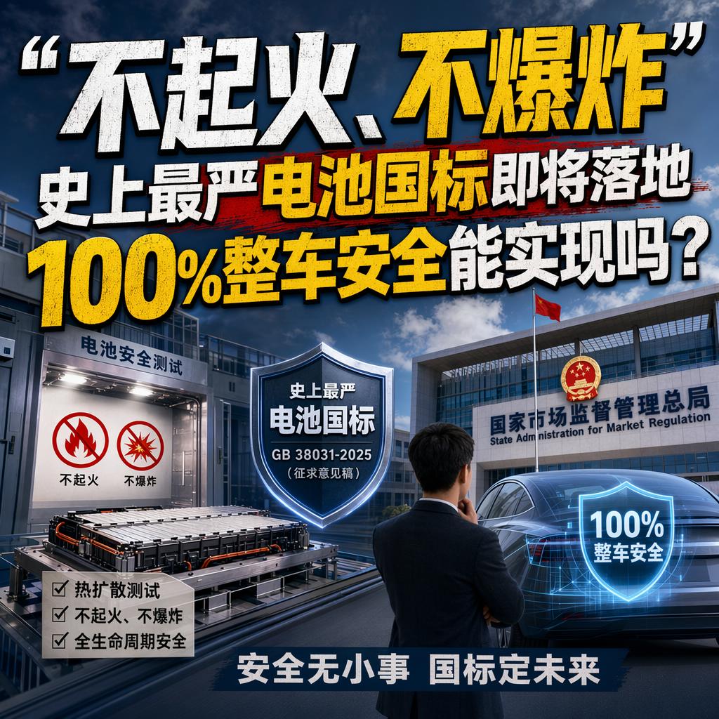 不起火、不爆炸，这六个字一出，很多人以为电动车的安全焦虑这下彻底解决了。
但我得