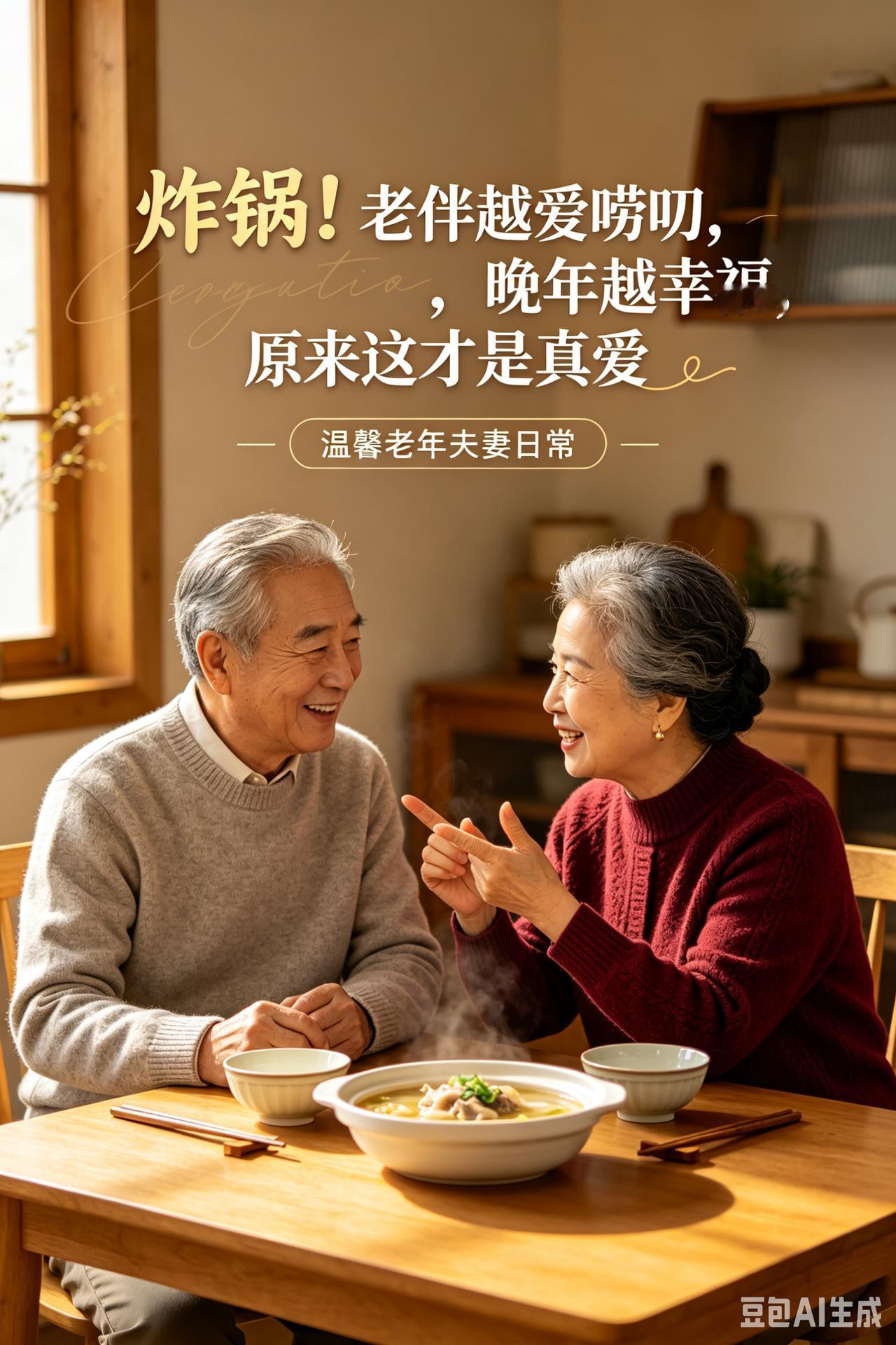 炸锅！老伴越爱唠叨，晚年越幸福，原来这才是真爱
 


人越老越明白，这辈子最该