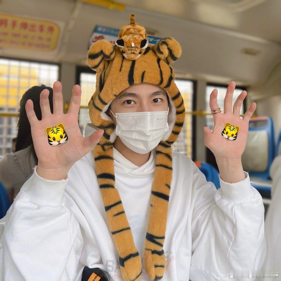 #杨洋去看了老虎#虎头虎脑的小羊[鼓掌][鼓掌][鼓掌]下一站不用问了，来我家吧