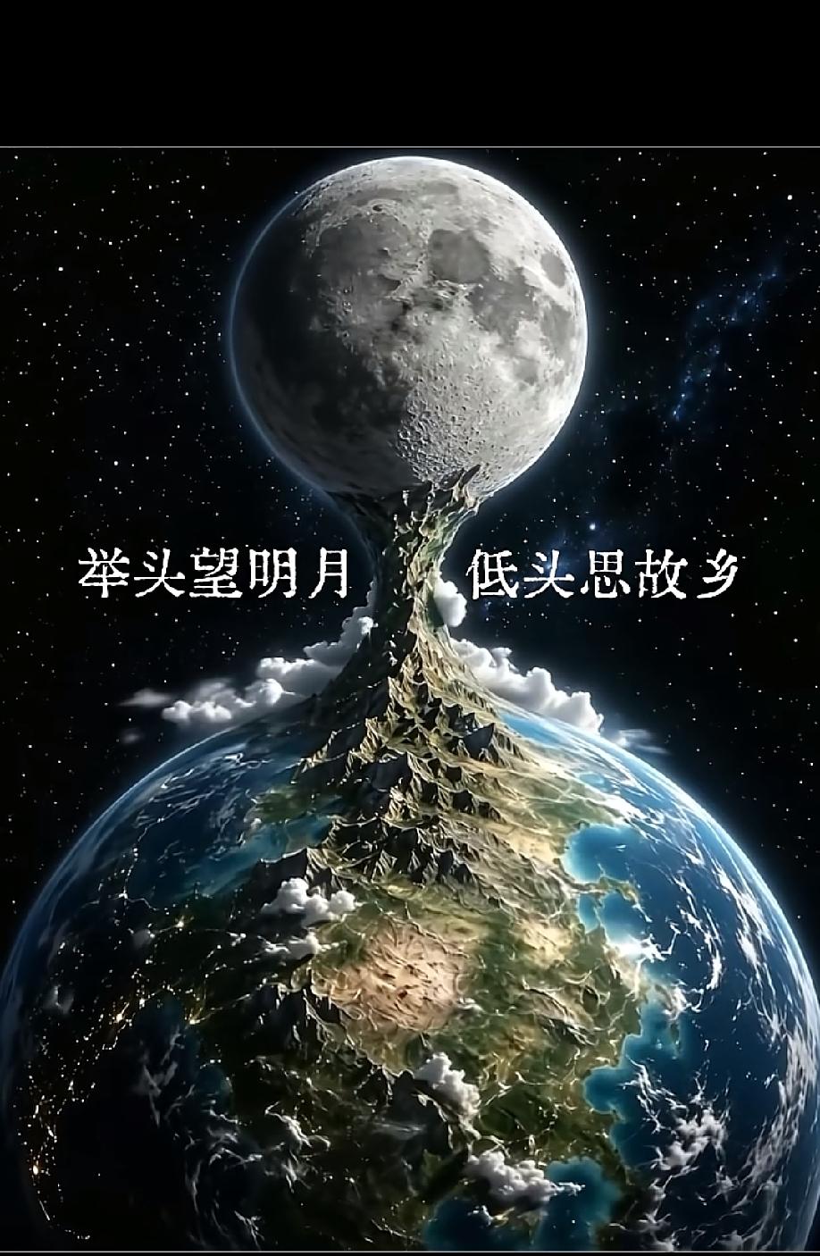 中国的不周山有多高?最古老的时候，高到快和月球连接在一起了。
只是后面外太空的陨