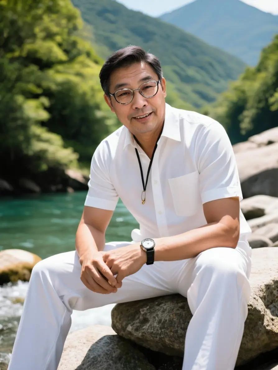 AI中年型男随拍  ai创作 年轻