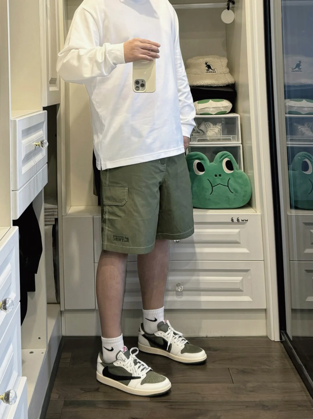 军绿色系｜工装裤穿搭