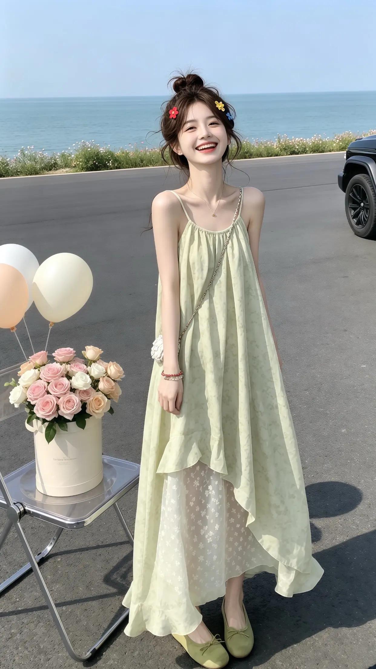 夏季穿搭少女感夏日ootd 分享夏季韩系穿搭 度假裙拿捏夏日氛围感 夏日穿搭有这