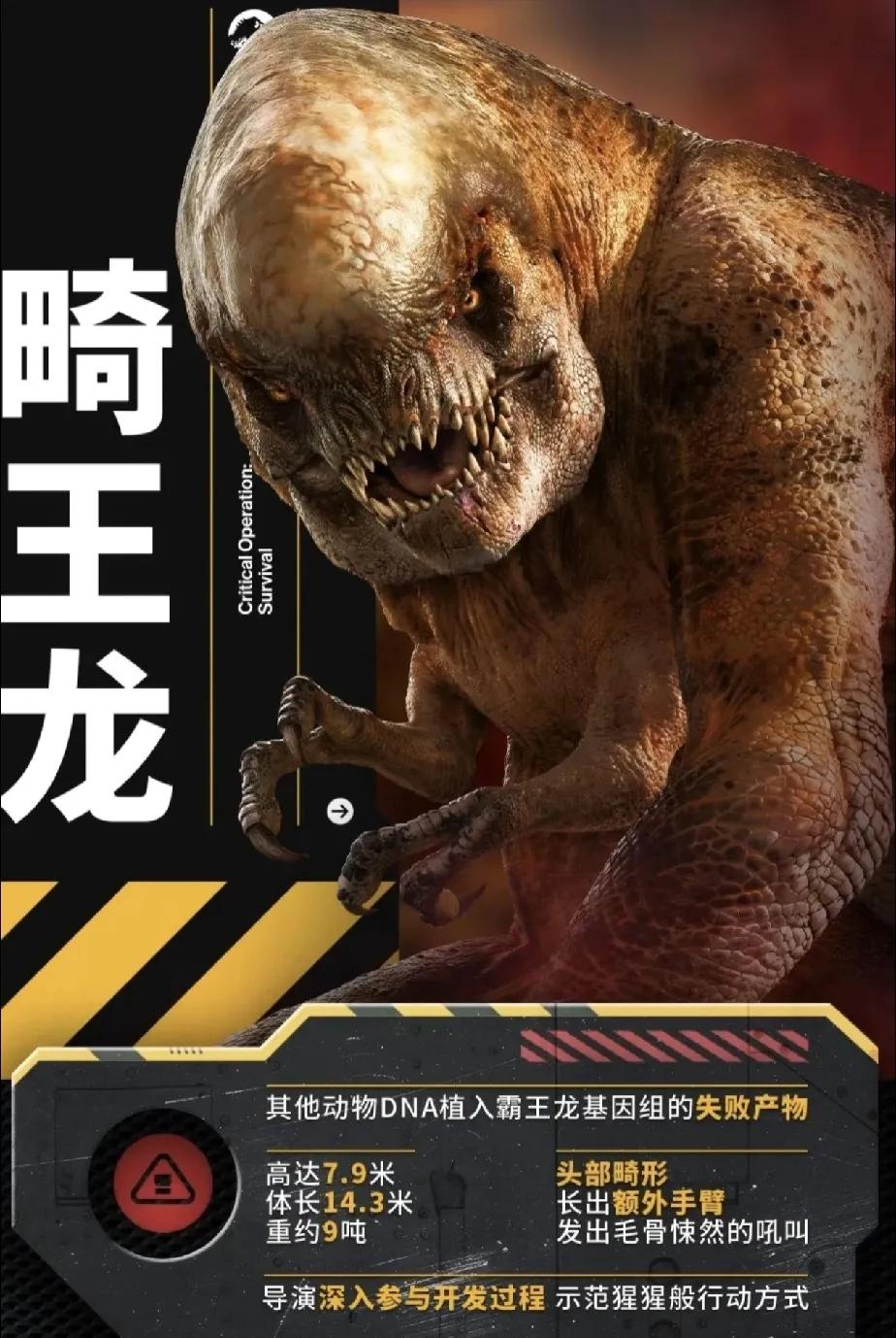 侏罗纪几个要命的槽点：

1，大反派“畸霸龙”丑出天际，已经不是恐龙，是怪兽和恐