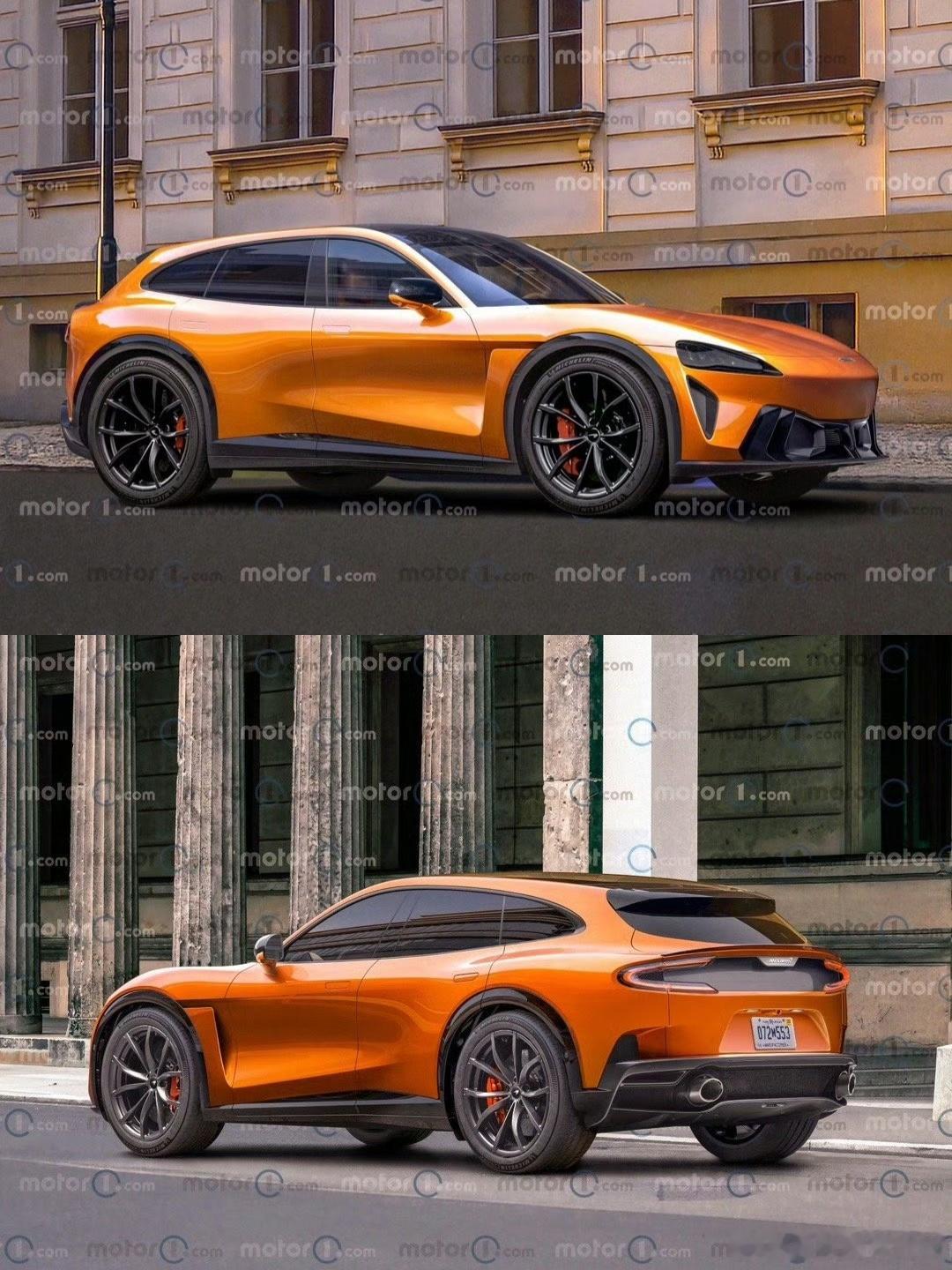 迈凯伦首款SUV这个颜色帅啊 迈凯轮的首款SUV是混合动力，不是纯电车，硬朗线条