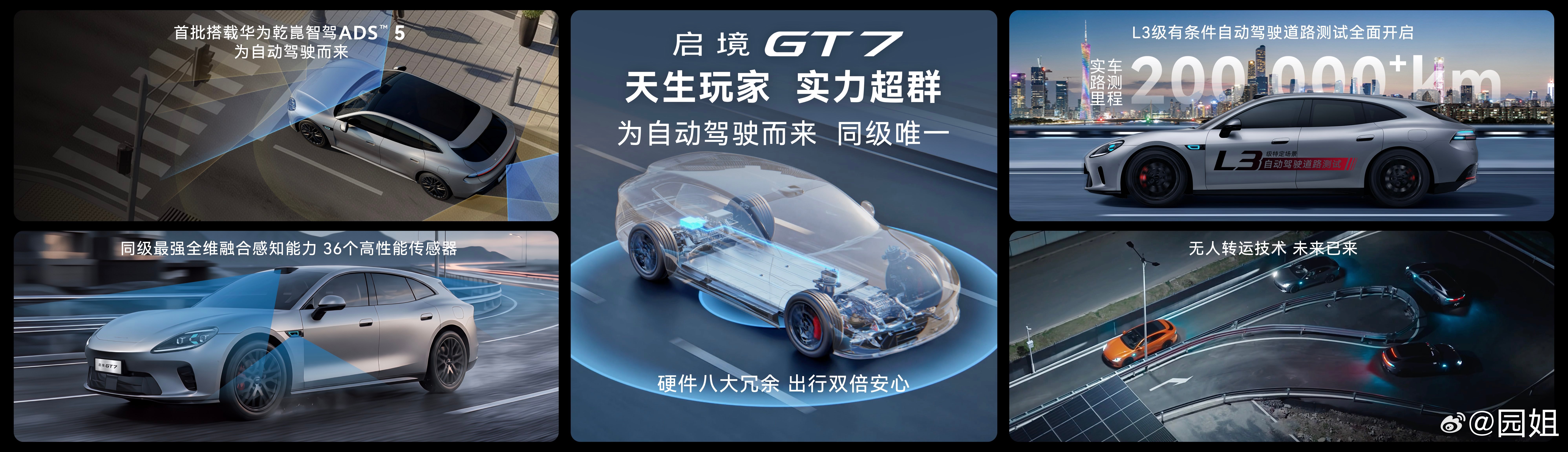 #华系最强满配好车看启境GT7# 启境GT7完成20万公里L3级实车道路测试，新