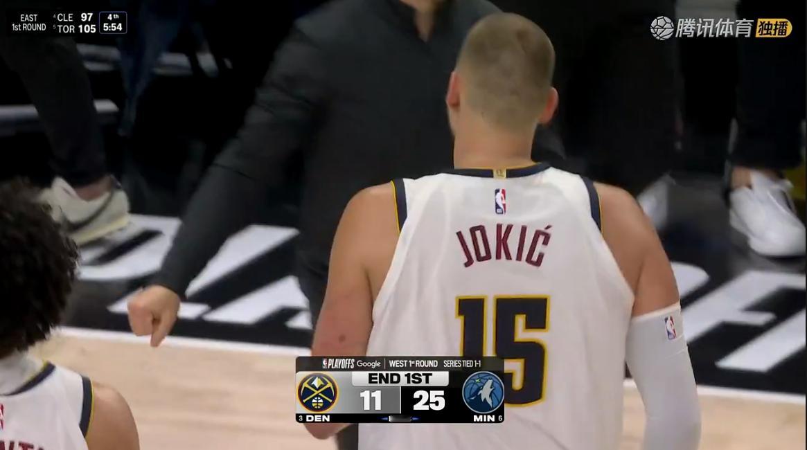 这是我见过约老师打过最差的一节比赛，掘金差一点单节得分不过双，很艰难才得到11分