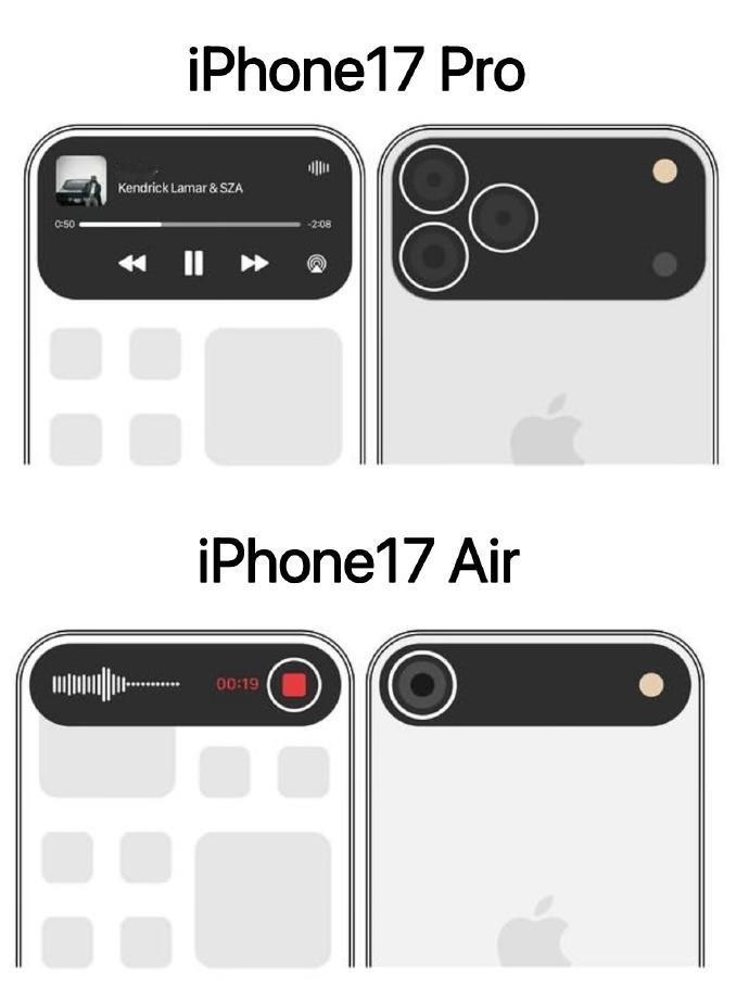 难道，iPhone 17系列的设计灵感来源就是这？？

17 Pro背面这一大横