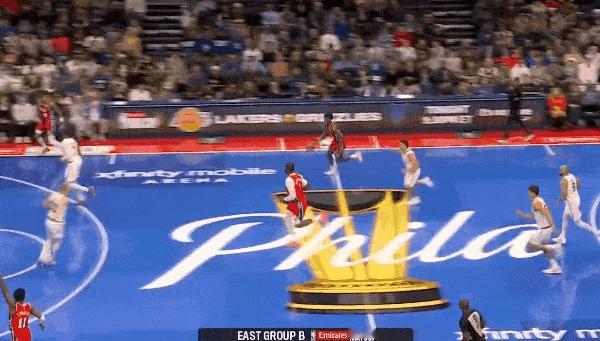 费城未来的答案！埃奇库姆太强了！
在今天NBA季中锦标赛费城对阵凯尔特人的第二节